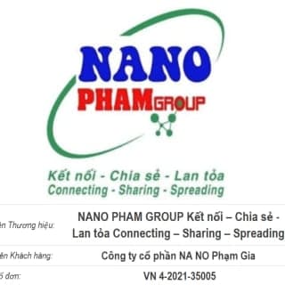 NANO PHAM GROUP Kết nối - Chia sẻ - Lan tỏa Connecting - Sharing - Spreading — Văn bằng bảo hộ