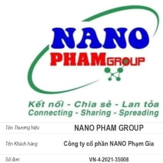 NANO PHAMGROUP Kết nối - Chia sẻ - Lan tỏa Connecting - Sharing - Spreading — Văn bằng bảo hộ