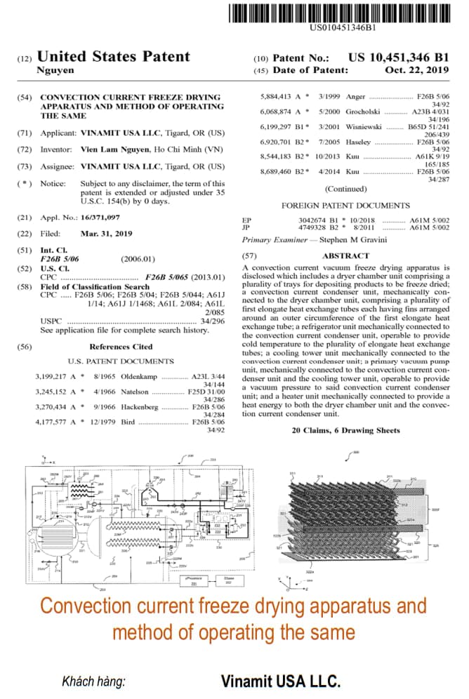 Convection current freeze drying apparatus and method of operating the same